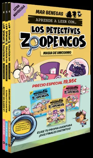 PACK DETECTIVES ZOOPENCOS! 4, 5 Y 6: EN LETRA MAYÚSC