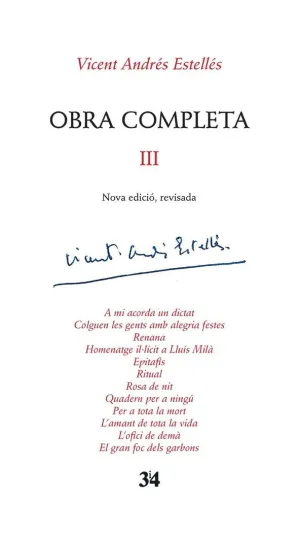 OBRA COMPLETA REVISADA, VOLUM 3