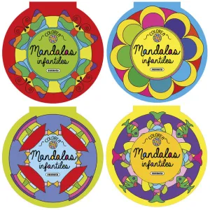 COLOREA MANDALAS INFANTILES (4 TÍTULOS)